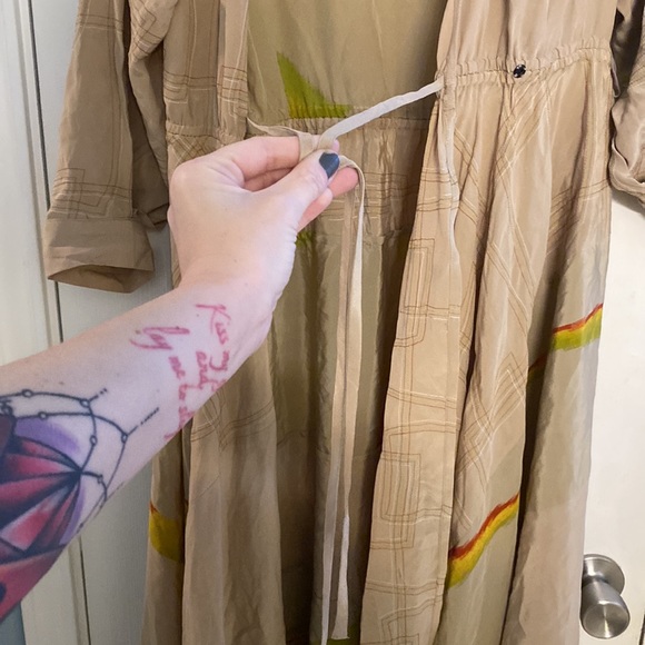 Extremely RARE Sample Sale Rasta Rainbow L.A.M.B. Silk Dress - Picture 7 of 13